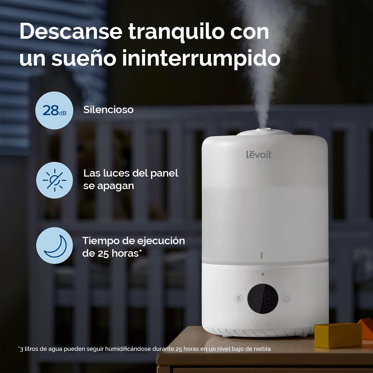humidificador-sueño-ininterrumpido-del-tanqueLevoit-Dual-200S